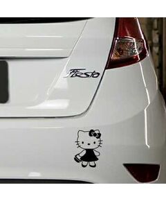 Hello Kitty Basket Ford Fiesta Decal