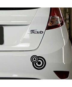 Rounded Circles Ford Fiesta Decal