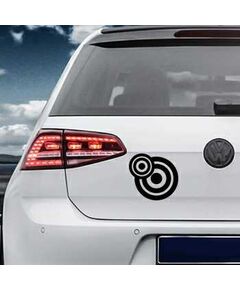Sticker VW Golf Ronds Deco Cercles