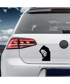 Sticker VW Golf tete de Mort 13