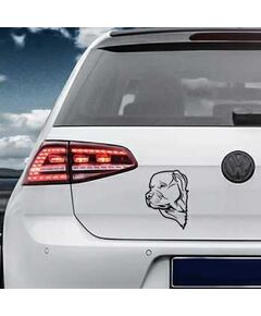 Sticker VW Golf Pit Bull Hund
