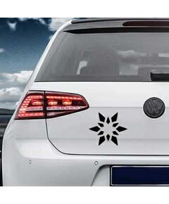 Sticker VW Golf Étoile Fleur