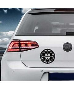 Sticker VW Golf Escudo Drapeau Portugais Portugal