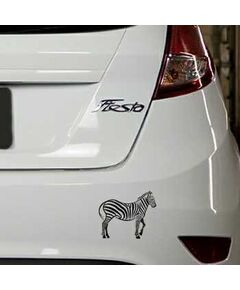Zebra animal Ford Fiesta Decal