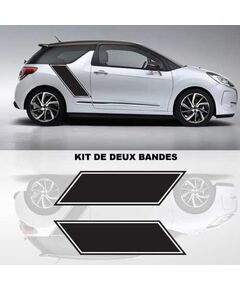 Kit Stickers Auto Portes Deco Bandes diagonal modele 2