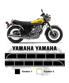 Kit stickers réservoir Yamaha SR 400