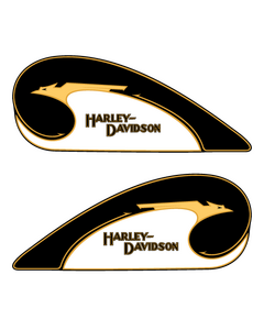 Kit stickers pour réservoir rétro Harley-Davidson ★