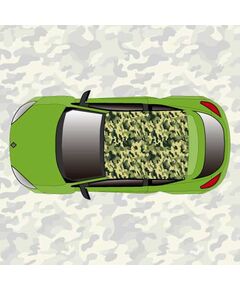 Military camouflage car roof sticker