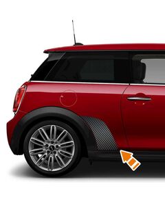 Mini Side Protection Carbon Decals Set