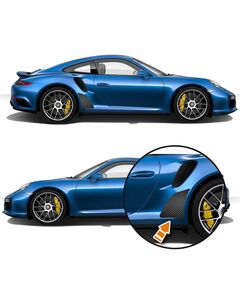 Porsche 911 Turbo Side Protection Carbon Decals Set