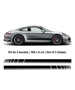 Car side Sportif stripes stickers set (160 x 9 cm)