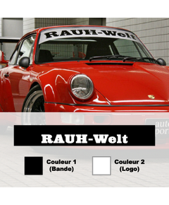 Sticker Bande Pare-Soleil Porsche RAUH-Welt