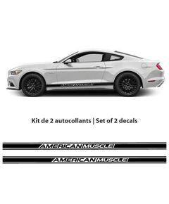 Kit stickers bandes Ford Mustang American Muscle (2015-2017)