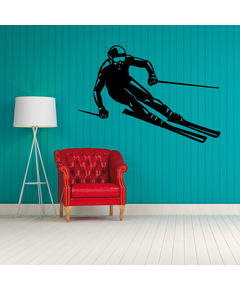 Skier Decal