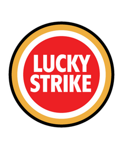 Sticker Lucky Strike en couleur. Stickers auto