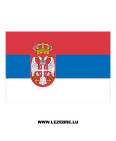  Sticker Drapeau Serbie