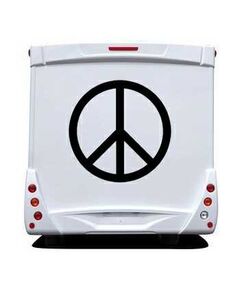 Pochoir Camping Car Peace & Love Logo