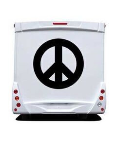 Schablone Camping Car Peace & Love Logo II