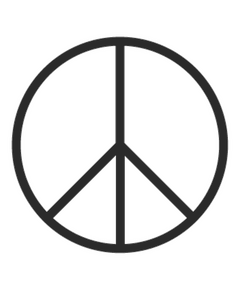 Schablone Peace & Love III Logo