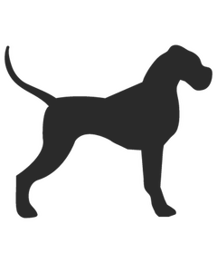 Schablone Silhouette Hund
