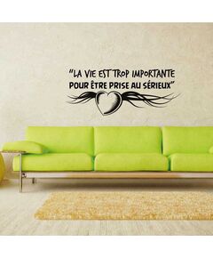Sticker Oscar Wilde “La vie est trop importante pour être prise au sérieux”