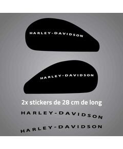 Kit de 2 Stickers Réservoir Harley Davidson ★