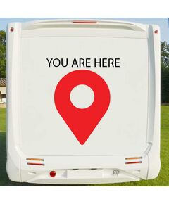 Sticker Deco Camping Car You Are Here