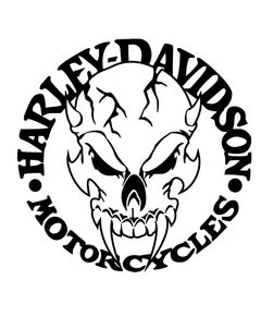 Sticker Logo Demon Skull Harley Davidson ★