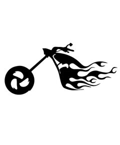 Harley Davidson Moto Flames Decal