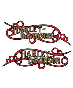 Kit Stickers Harley-Davidson Deko Reservoir Vintage