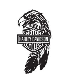 Harley Davidson Motorcycles Eagle Logo Decal