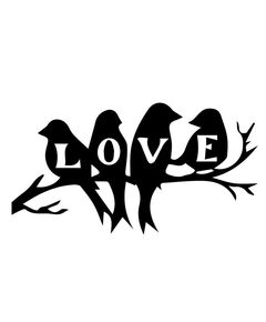 Aufkleber Love Birds