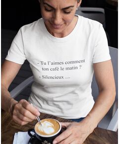 Tee-shirt Café du Matin... Silencieux