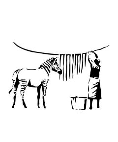 Banksy - Zebra Decal