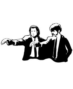 Banksy - Pulp Fiction Decal