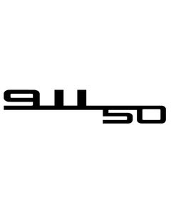 Porsche 50 Years of 911 Special Edition Decal
