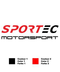 Sticker Sportec Motorsport Bicolore