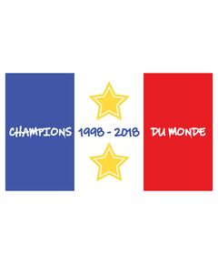Aufkleber Drapeau France Champions Du Monde