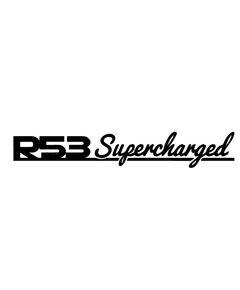 Mini Cooper R53 Supercharged Script Line Decal