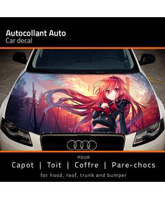 Anime Manga Girl car hood sticker