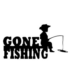 Aufkleber Gone Fishing