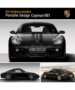 Kit Stickers Bandes Porsche Design Cayman 981