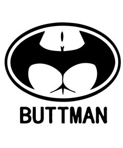 Buttman Batman Decal