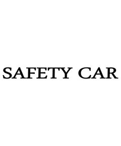 Safety Car F1 Aufkleber
