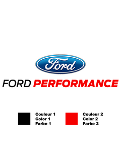 Sticker Ford Performance Bicolore
