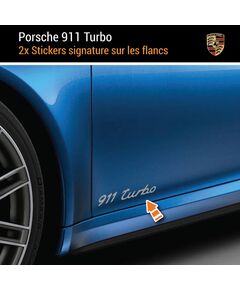 Porsche 911 Turbo Aufkleber (2x)