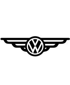 VW Volkswagen Wings Logo Decal