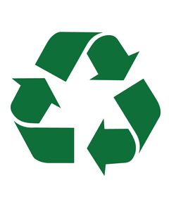 Aufkleber Recycling Symbol