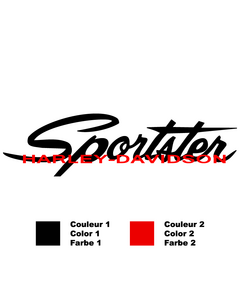 Harley-Davidson Sportster Bicolor Aufkleber