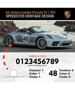 Porsche 911-991 Speedster Heritage Edition Aufkleber